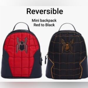 Disney Marvel spider-man  mini backpack reversible